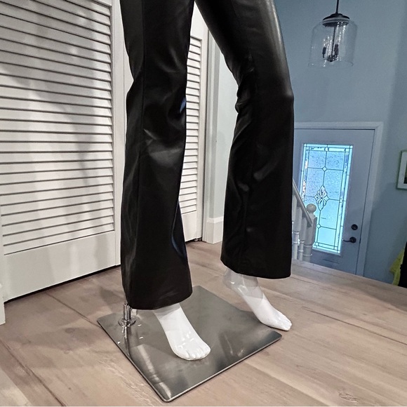 NWOT Vegan Leather Boot Cut Pants - Picture 4 of 16